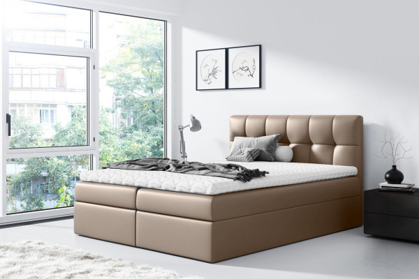 Bed Marriage Bed Box Spring Bed Double bed Modern Blue Bedroom Beds 160x200