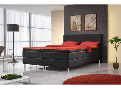 Upholstered bed Beds Bed Upholstery Imitation leather Designer Hotel Double Luxury Design