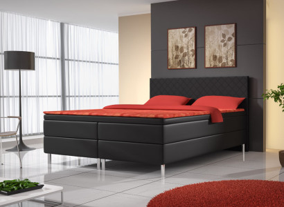 Upholstered bed Beds Bed Upholstery Imitation leather Designer Hotel Double Luxury Design
