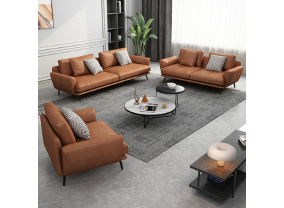 Upholstery Couches Fabric Luxurious Living room Sofa set 3+2+1 Set Suite Leather