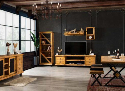 Real wood Furniture Living room Dining room Dining set 4 piece set Wardrobe Furniture