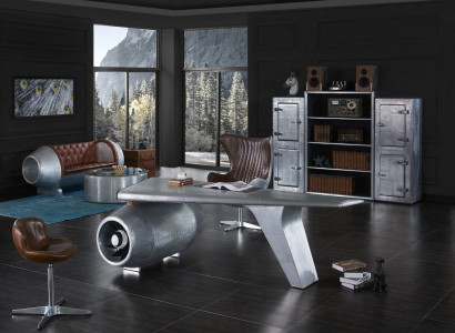 Airplane Wing Desk Office desk Table Aviator Design Luxury Furniture