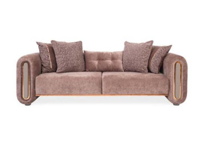 Three Seater Beige Couch Sofa Furniture Furnishings Couches Sofas Upholstery