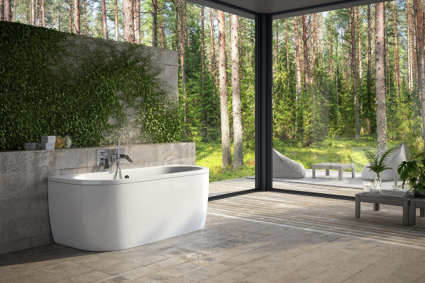 Bathtubs Rectangular Design Round Bathtub White Modern
