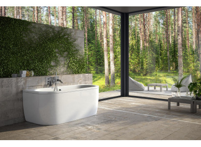 Bathtubs Rectangular Design Round Bathtub White Modern