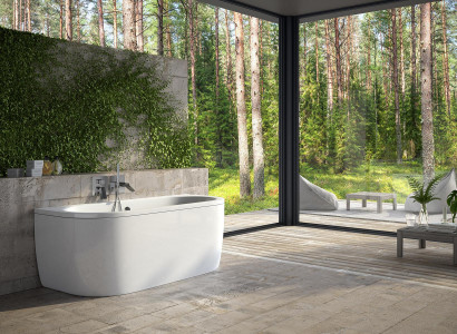 Bathtubs Rectangular Design Round Bathtub White Modern