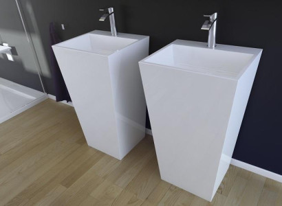Modern Basin Washbasin Acrylic Stand Bathroom Freestanding Washbasin