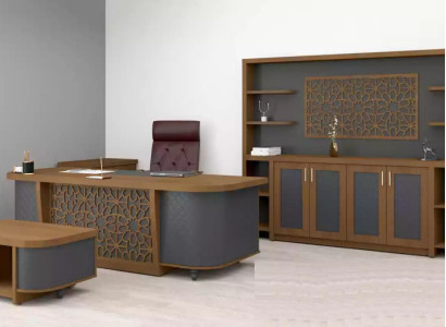 Designer Office Suite Study room Furniture Luxury Set Desk 4pcs