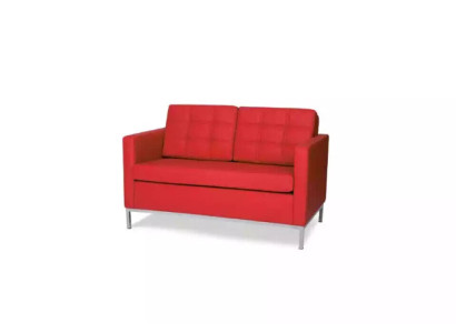 Waiting Room Furniture Two-seater Red Couch Upholstery Furniture Office Furnishings