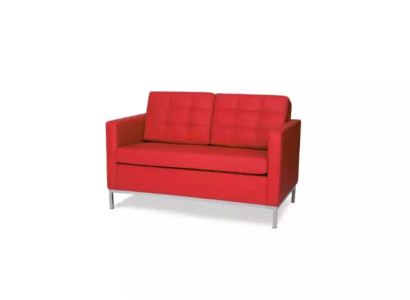 Waiting Room Furniture Two-seater Red Couch Upholstery Furniture Office Furnishings