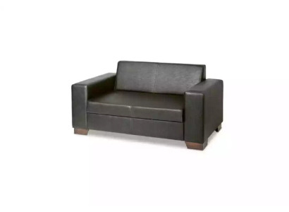 Two-seater Study room furniture Black Office Furnishings Luxurious Sofa