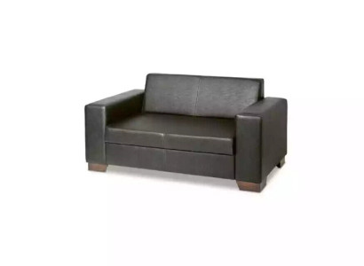 Two-seater Study room furniture Black Office Furnishings Luxurious Sofa