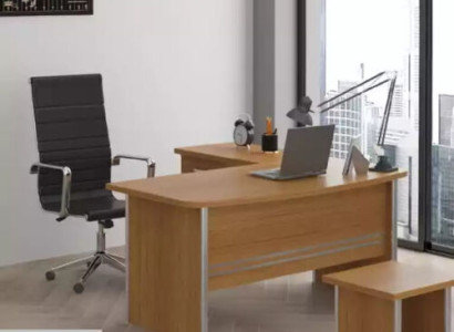 Light brown corner desk office furniture luxury office furnishings design
