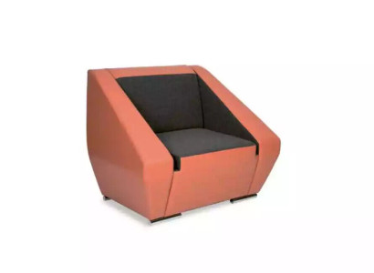 Orange Luxury Armchair Study room Upholstered furniture Designer Office armchair