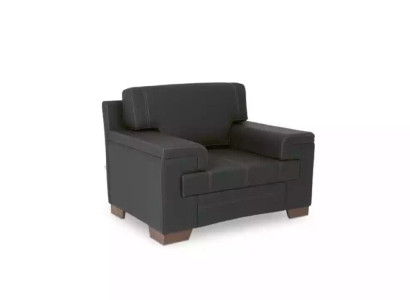 Armchair Textile Fabric Office furniture Black upholstered armchair study
