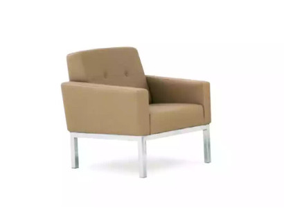 Armchair Office furniture Study room Beige Seat Wood Furniture Upholstered armchair