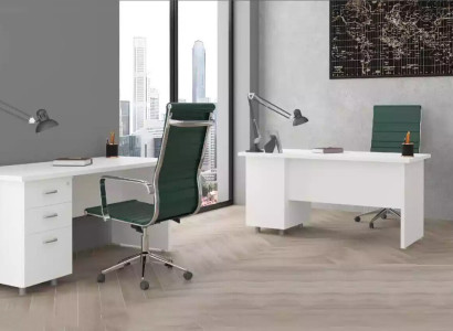 Desk White Luxury Study room Office furniture Table Desks