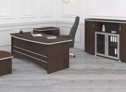 Modern Office Set Desk Wardrobe Side tables Complete 4 pieces