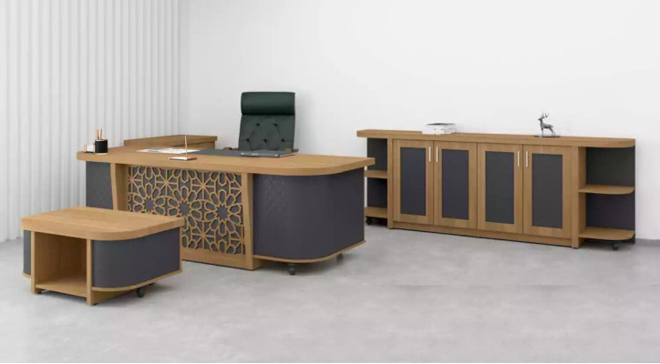Complete e Office furniture Table Study room Furniture Designer Set Desk