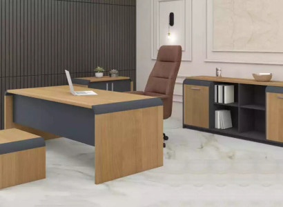 Large Study room Set Desk Chest of drawers Coffee table Complete it