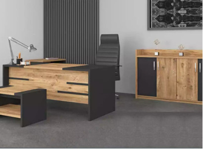 Office furniture set office suite desk wardrobe style modern new 4 pieces.