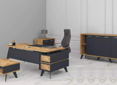 Furnishings Office Set Study room Desks Cabinets Table 4pcs