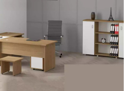 Heller Office furniture Set Study room Desk Filing cabinet Table