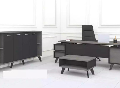 Study room Office Furniture Desk Coffee table Filing cabinet 3-piece set