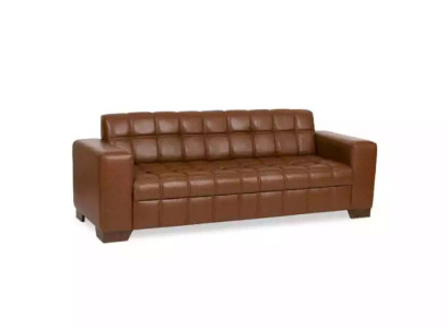 Brown three-seater luxury sofa Office furniture Office arrangement Office design