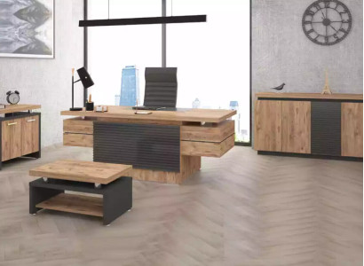 Luxury Office Suite Study room Furniture Desks Wardrobe 4pcs