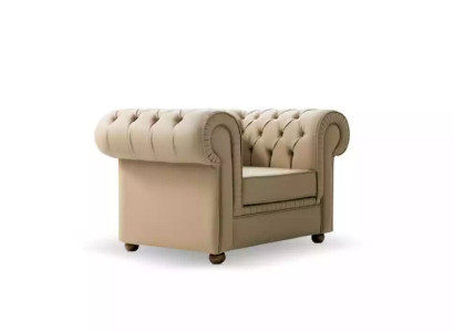 Chesterfield Armchair Luxury Office furniture Single-seater upholstered armchair Modern