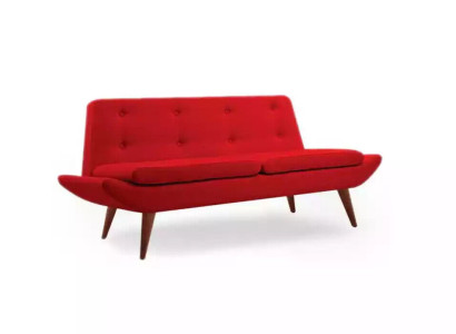 Red Two-seater Study room furniture Designer Luxury Upholstered Sofa Furniture