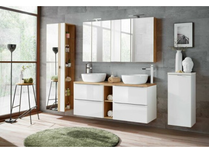 Design Bathroom Furniture Bathroom 8 pcs. Set Suite Wardrobe Deco Washbasin