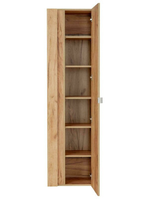 Wall cupboard with Mirror Bathroom Shelf High Hanging Tall Cabinet