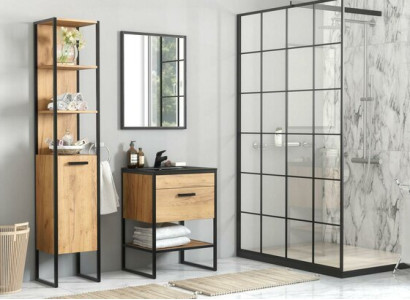 Design Bathroom Furniture Bathroom 5 pcs. Set Suite Wardrobe Washbasin