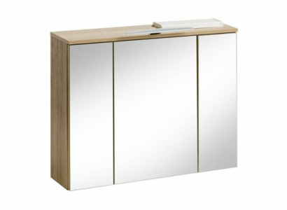 Mirror cabinet wall cabinet Bathroom cabinet decoration with mirror 80 cm LED