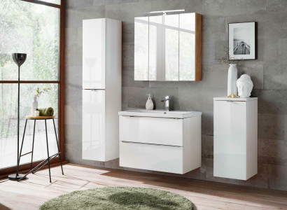 Design Bathroom Furniture Bathroom 4 pcs. Set Deco Suite Wardrobe Washbasin