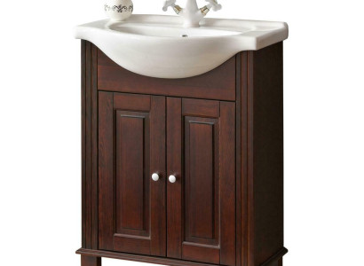 Brown Washbasin Base Cabinet High Quality Washbasin Bathroom Furniture 65cm
