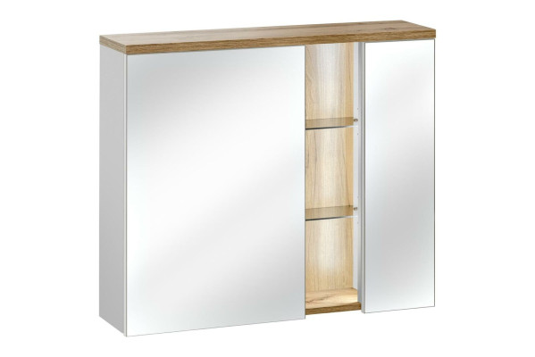 Mirror cabinet wall cabinet Bathroom cabinet with Mirror 80 cm LED