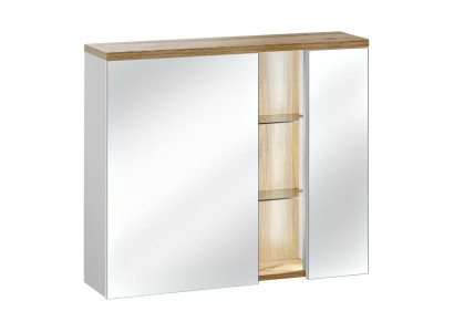 Mirror cabinet wall cabinet Bathroom cabinet with Mirror 80 cm LED