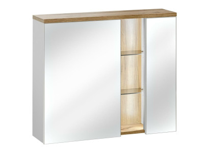 Mirror cabinet wall cabinet Bathroom cabinet with Mirror 80 cm LED