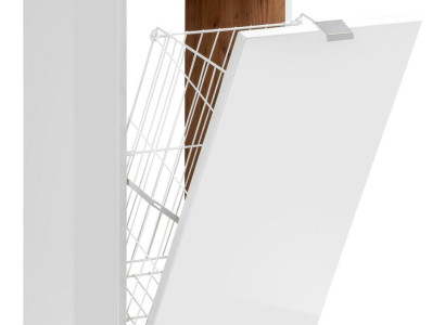 Universal Wall Cupboard Wardrobe Decorative Bathroom Furniture with a Laundry Basket