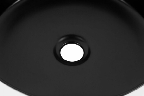 Round Round Basin Attachment Washbasin Black White Basin