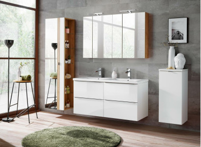 Design Bathroom Furniture Bathroom 6 pcs. Set Suite Wardrobe Deco Washbasin