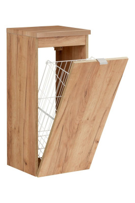 Universal wall cupboard wardrobe bathroom furniture with a laundry basket