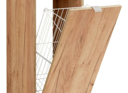 Universal wall cupboard wardrobe bathroom furniture with a laundry basket