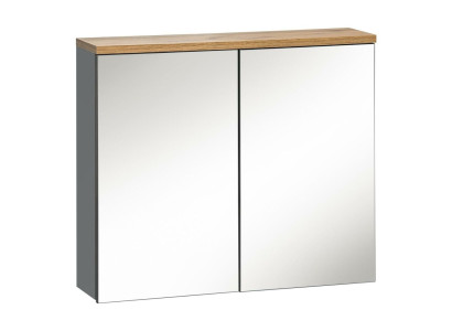 Mirror cabinet wall cabinet Bathroom cabinet with Mirror 80 cm bathroom
