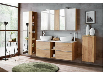 Design Bathroom Furniture Bathroom 8 pcs. Set Suite Wardrobe Washbasin
