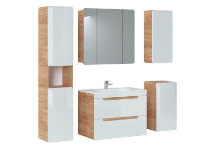 Design Bathroom Furniture Bathroom 5pcs. Set Suite Wardrobe Lighting