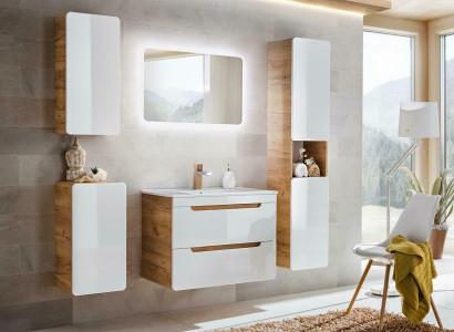 Design Bathroom Furniture Bathroom Suite Wardrobe Washbasin Decorative Lighting